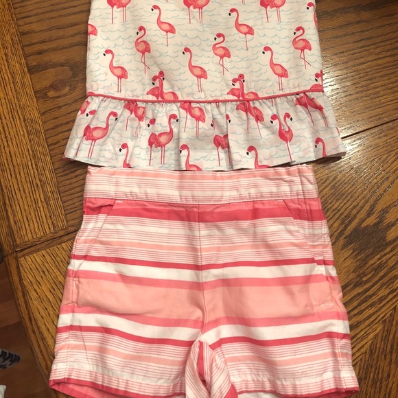 Janie and Jack Island Flamingo set - Picture 6 of 6